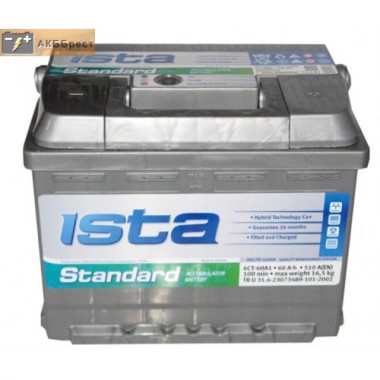 ISTA Standard 6СТ-90Ач EN 760 L+
